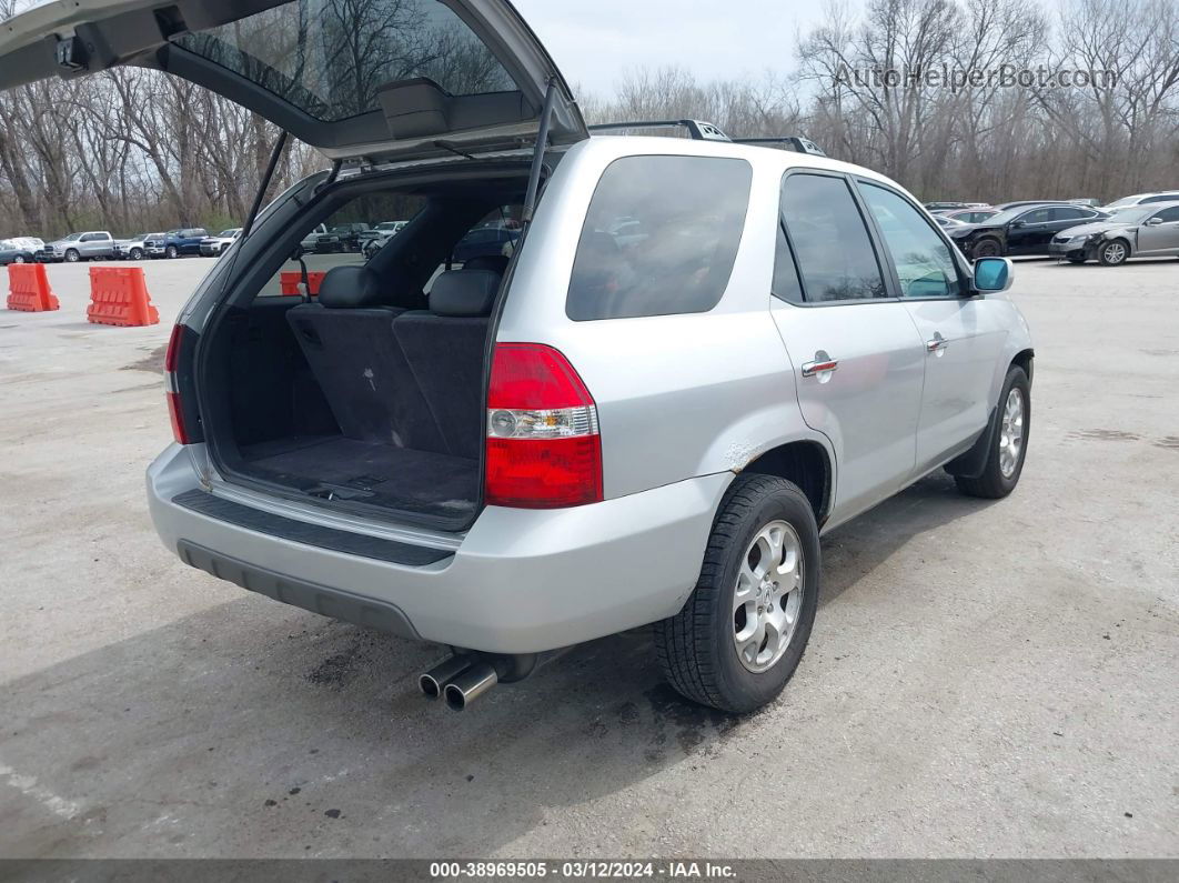 2002 Acura Mdx   Серебряный vin: 2HNYD18822H521141