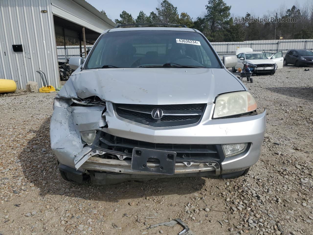 2002 Acura Mdx Touring Gray vin: 2HNYD18822H540532