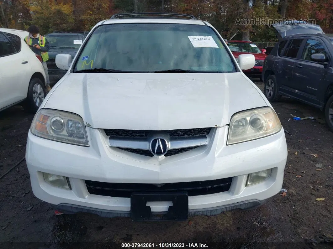 2005 Acura Mdx White vin: 2HNYD18825H517420