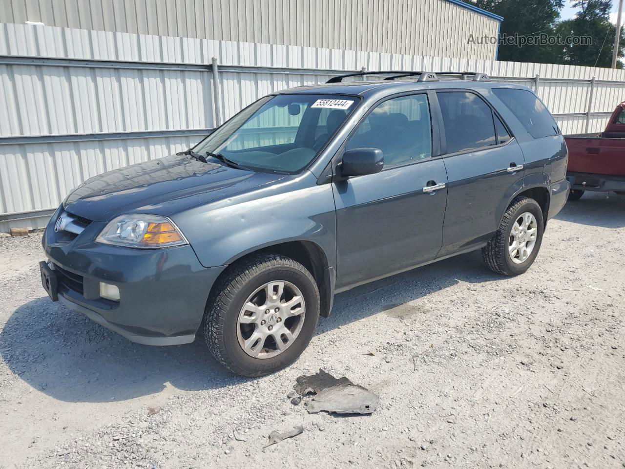 2005 Acura Mdx Touring Blue vin: 2HNYD18825H553284