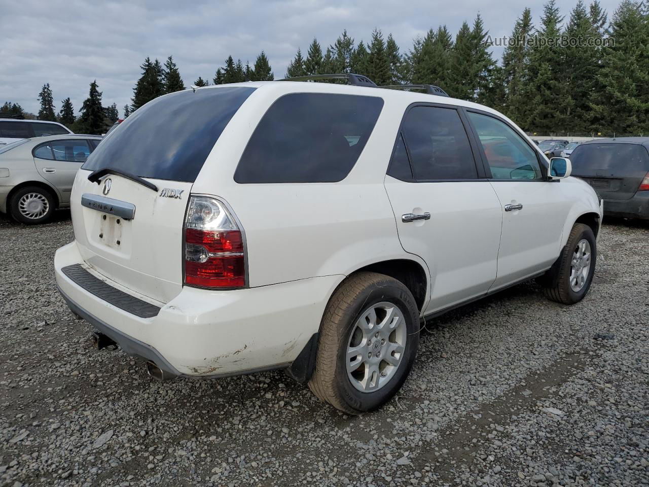 2005 Acura Mdx Touring White vin: 2HNYD18835H545579