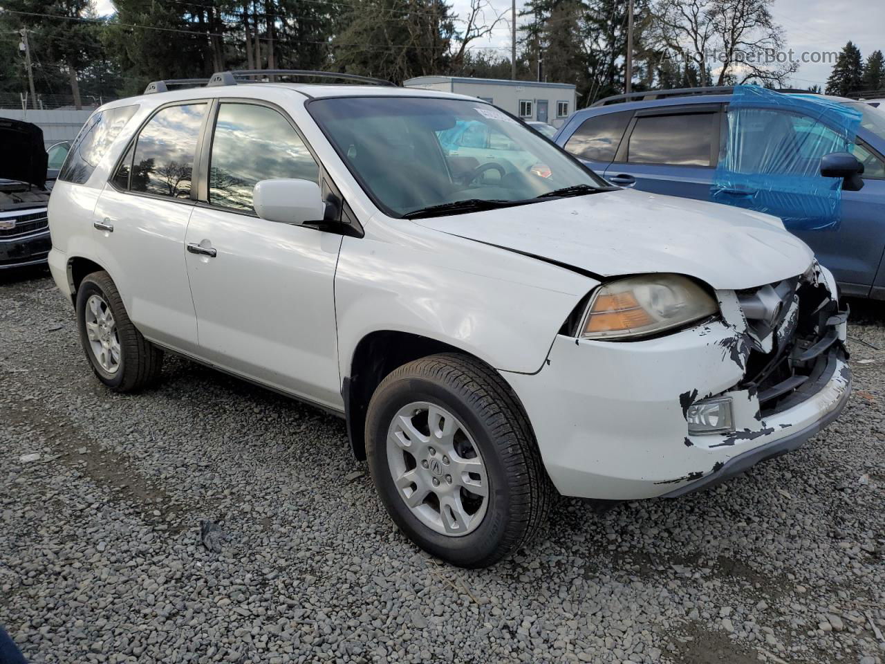 2005 Acura Mdx Touring White vin: 2HNYD18835H545579