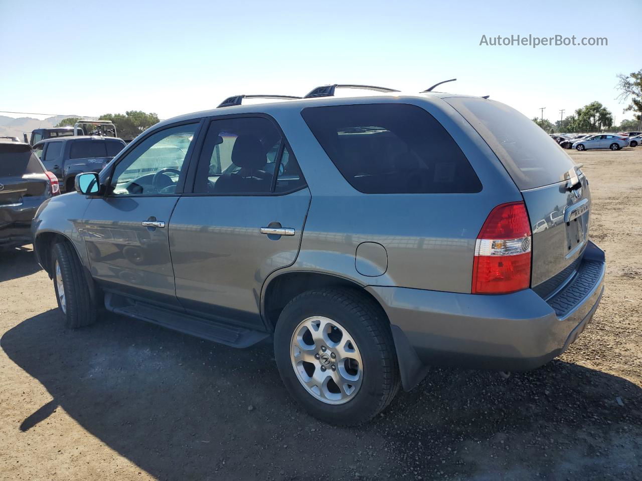 2002 Acura Mdx Touring Silver vin: 2HNYD18842H522274