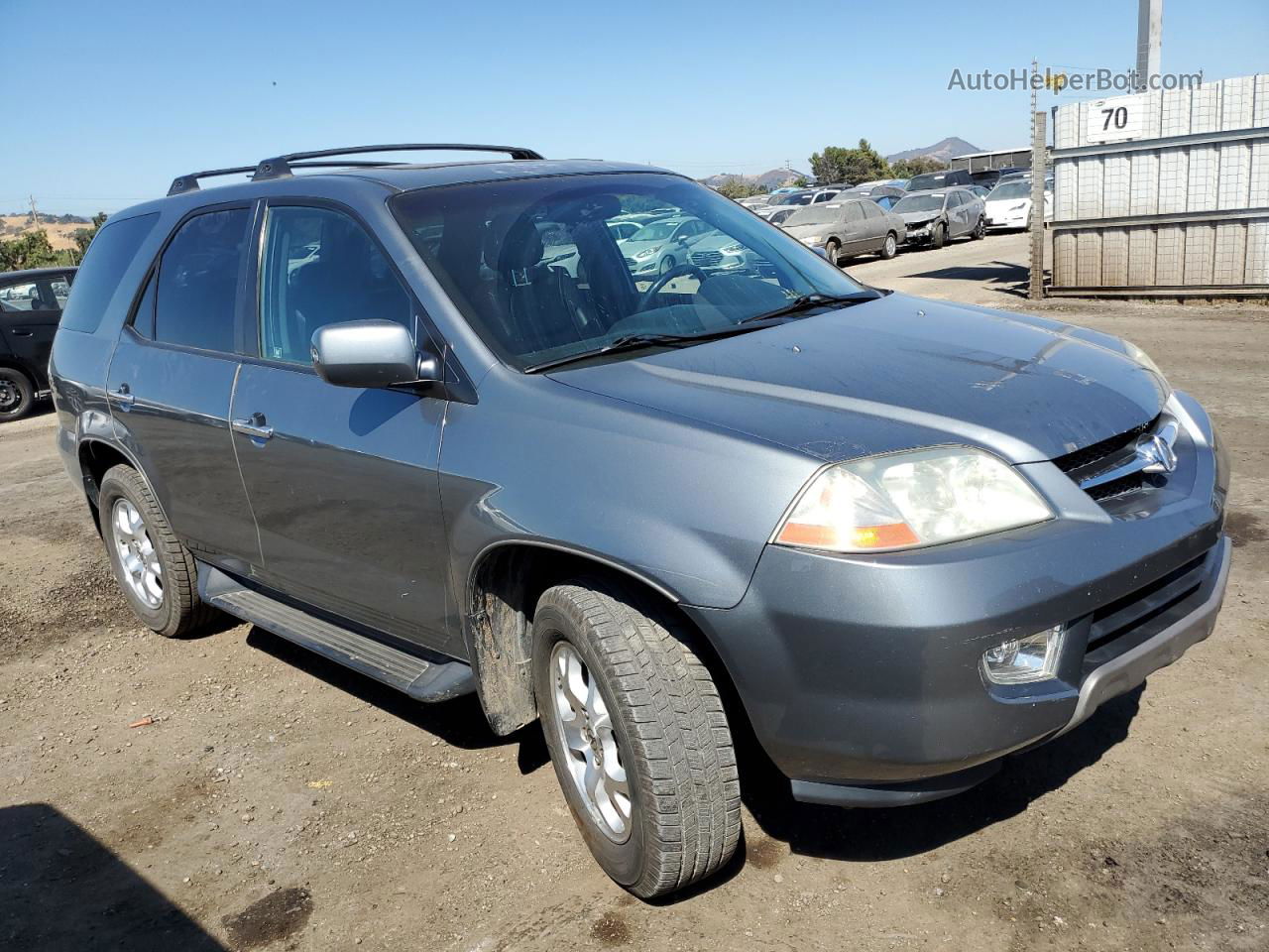 2002 Acura Mdx Touring Silver vin: 2HNYD18842H522274