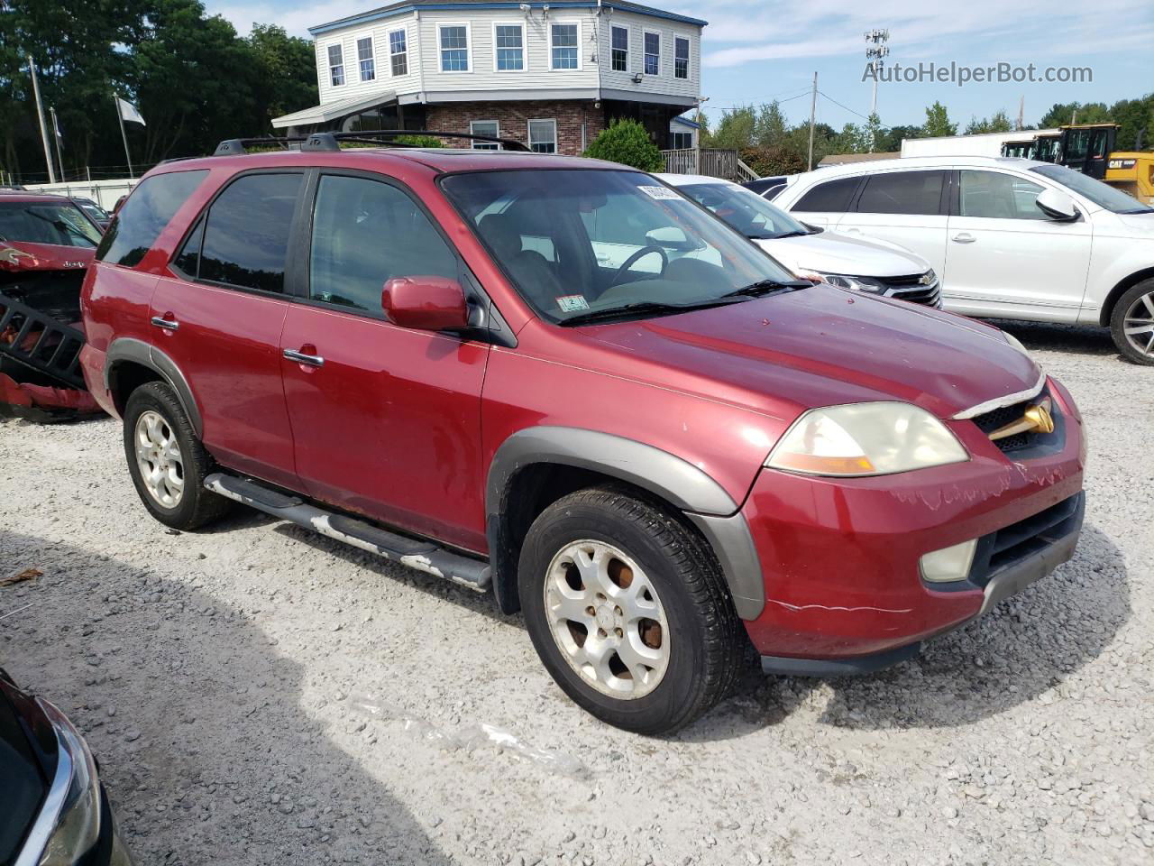 2002 Acura Mdx Touring Red vin: 2HNYD18862H515858