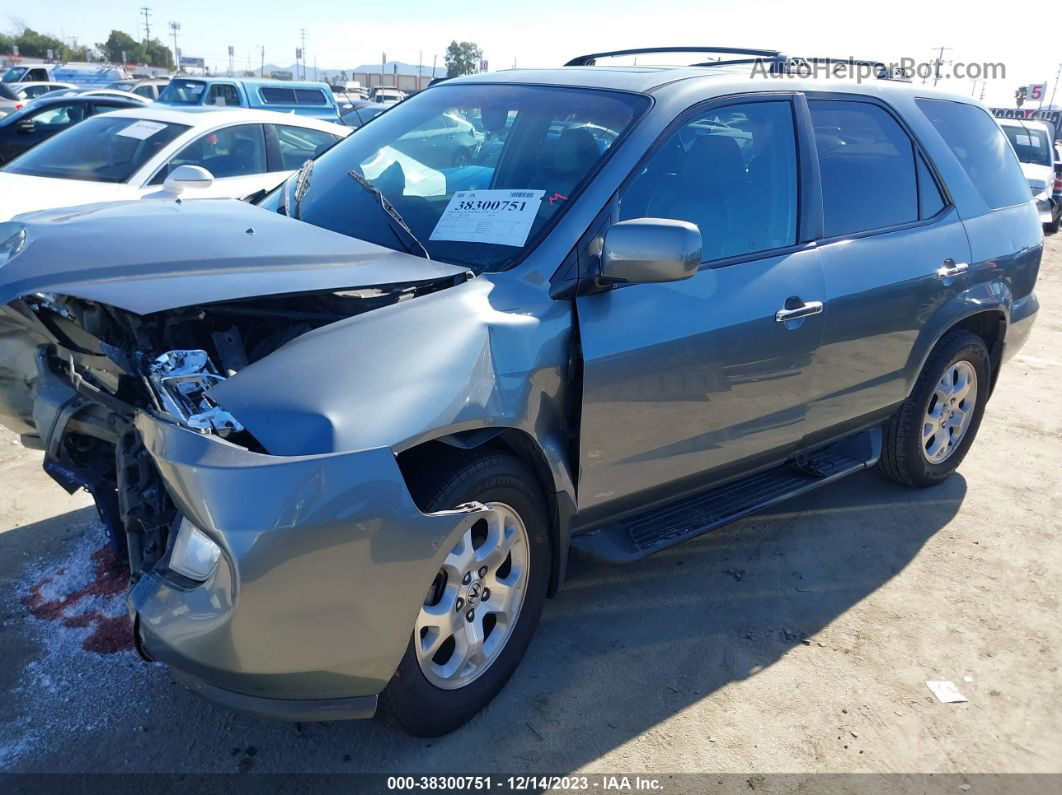 2002 Acura Mdx Touring Pkg Blue vin: 2HNYD18862H525015