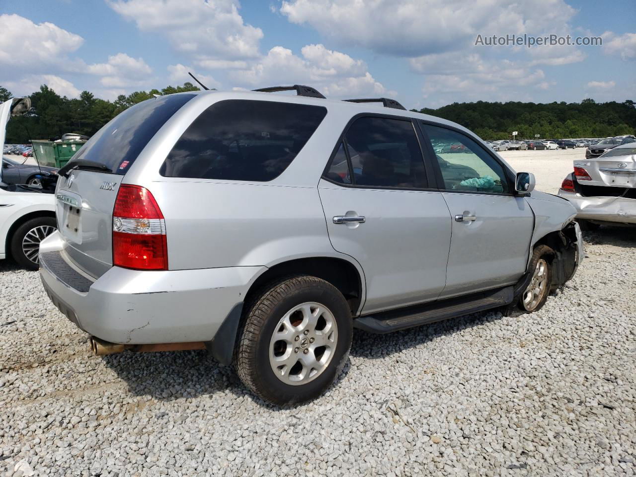 2002 Acura Mdx Touring Silver vin: 2HNYD18862H539464