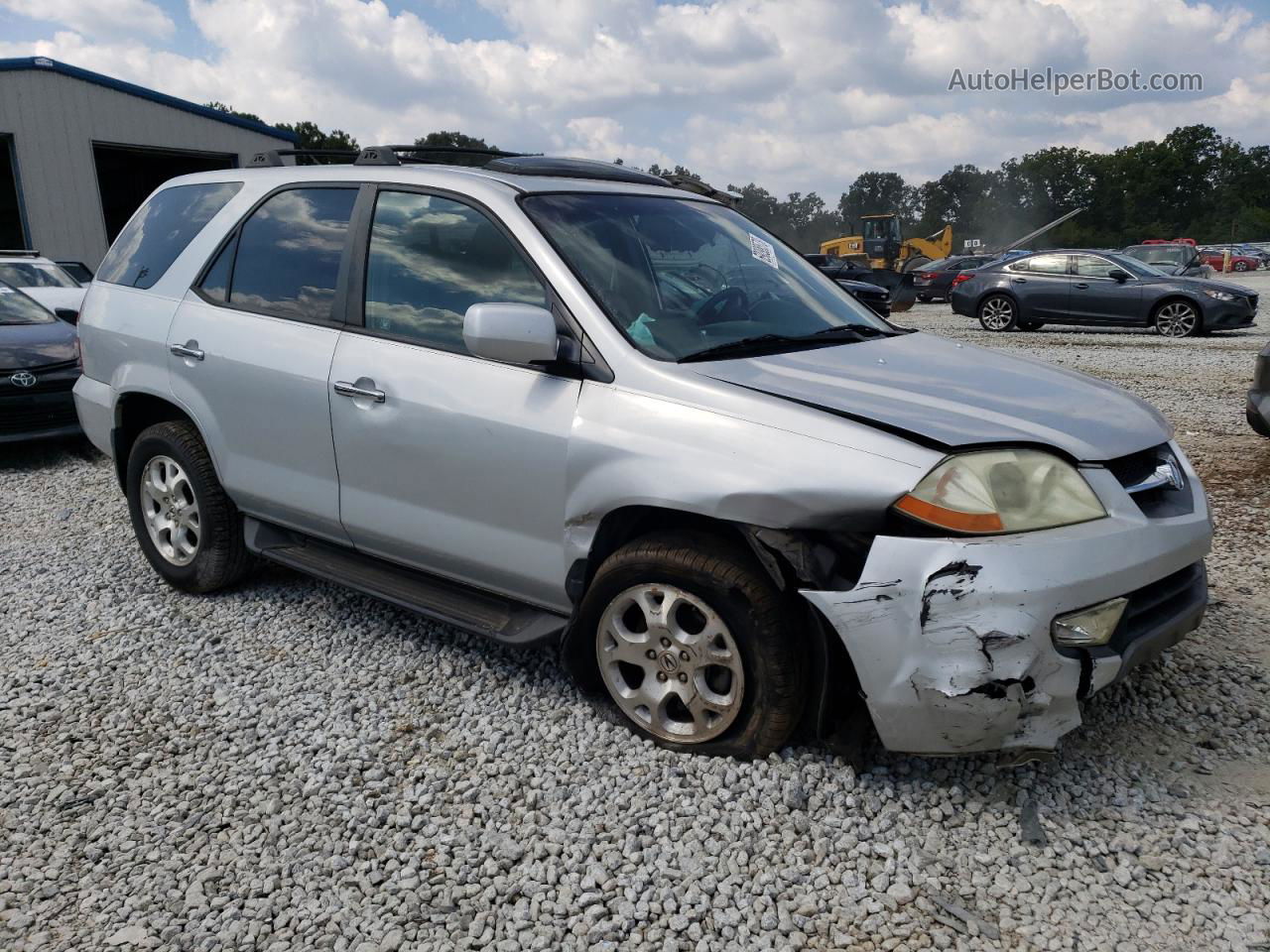 2002 Acura Mdx Touring Silver vin: 2HNYD18862H539464