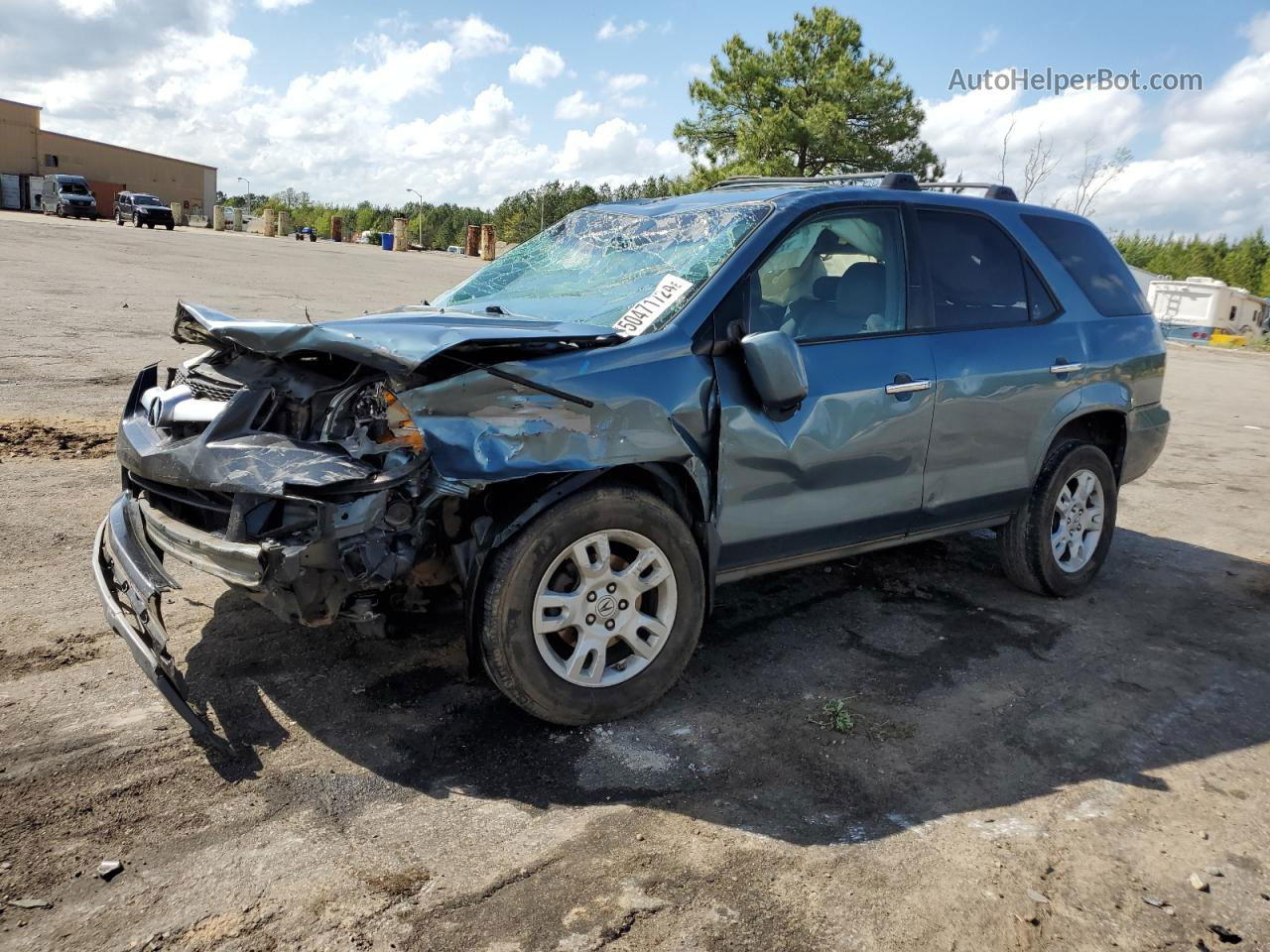 2005 Acura Mdx Touring Blue vin: 2HNYD18865H518666