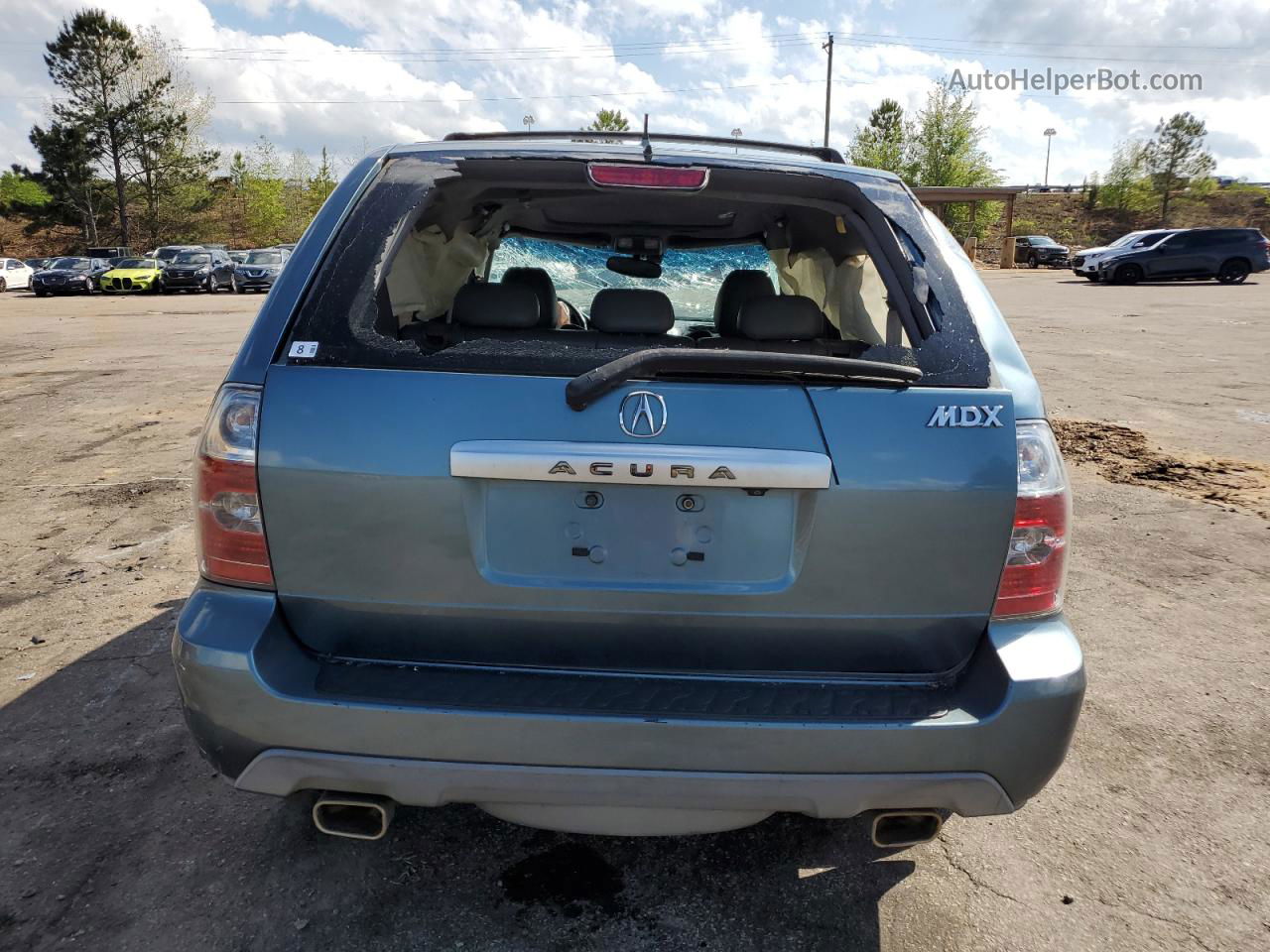 2005 Acura Mdx Touring Blue vin: 2HNYD18865H518666