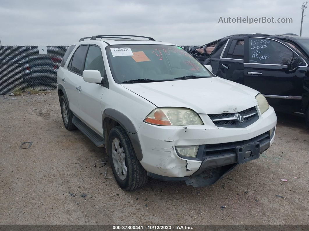 2002 Acura Mdx Touring Pkg White vin: 2HNYD18872H501760