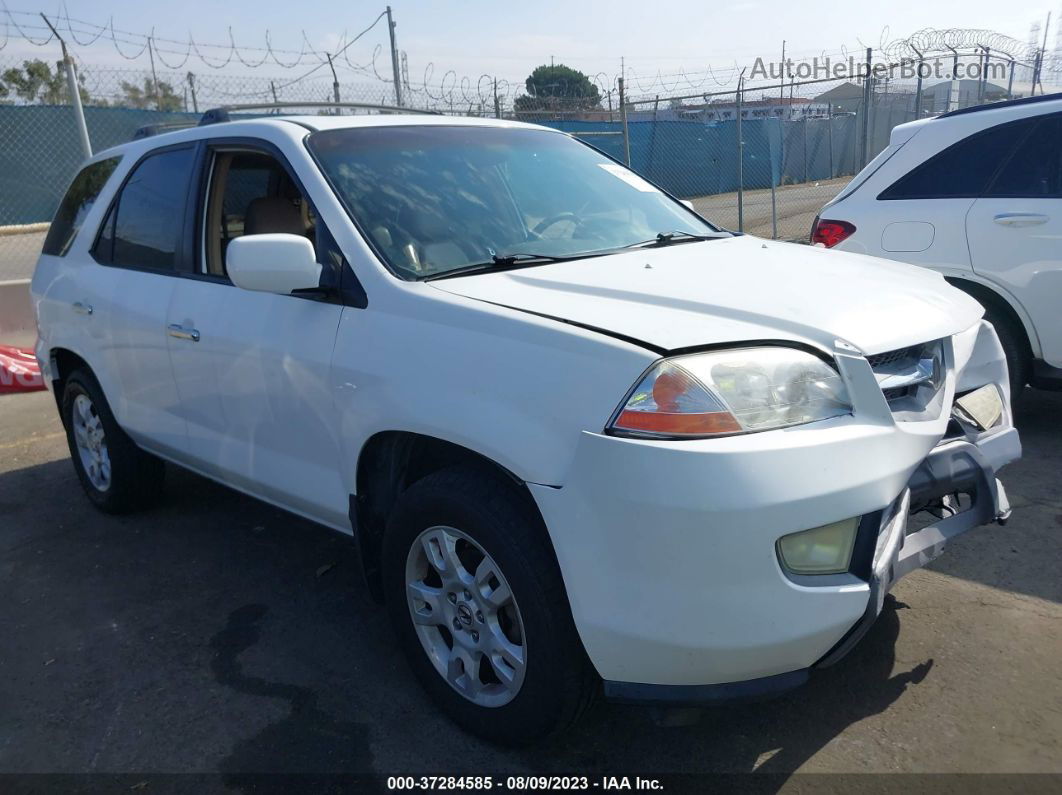 2002 Acura Mdx Touring Pkg White vin: 2HNYD18872H538677