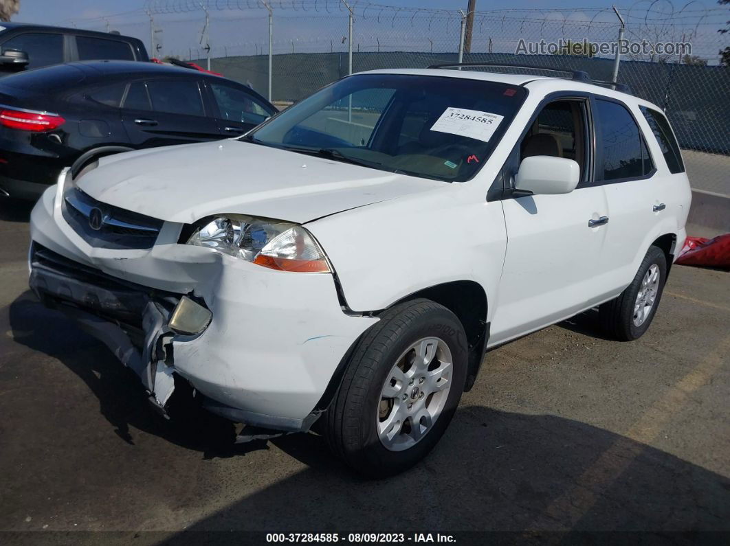 2002 Acura Mdx Touring Pkg White vin: 2HNYD18872H538677