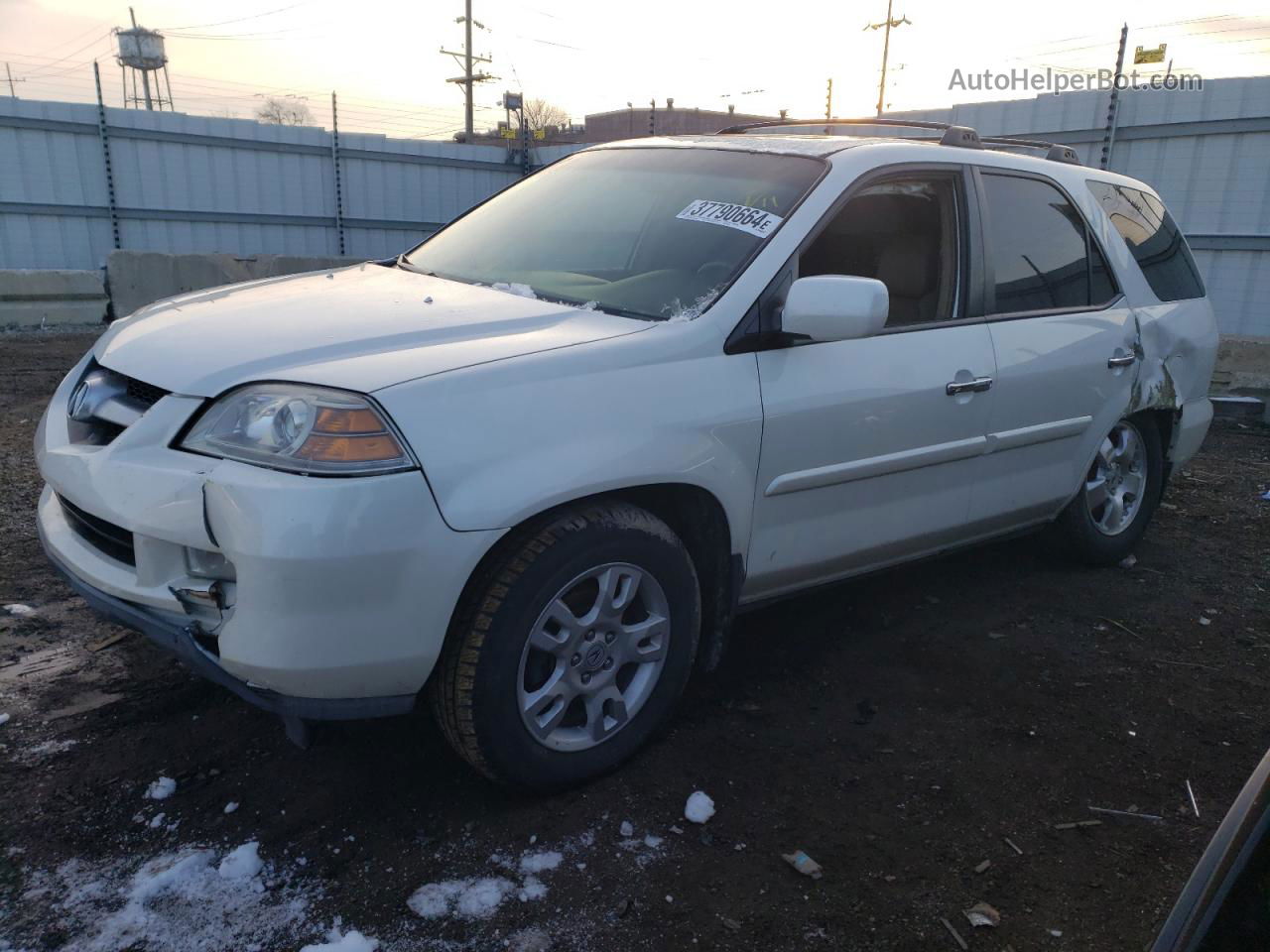 2005 Acura Mdx Touring White vin: 2HNYD18885H507197