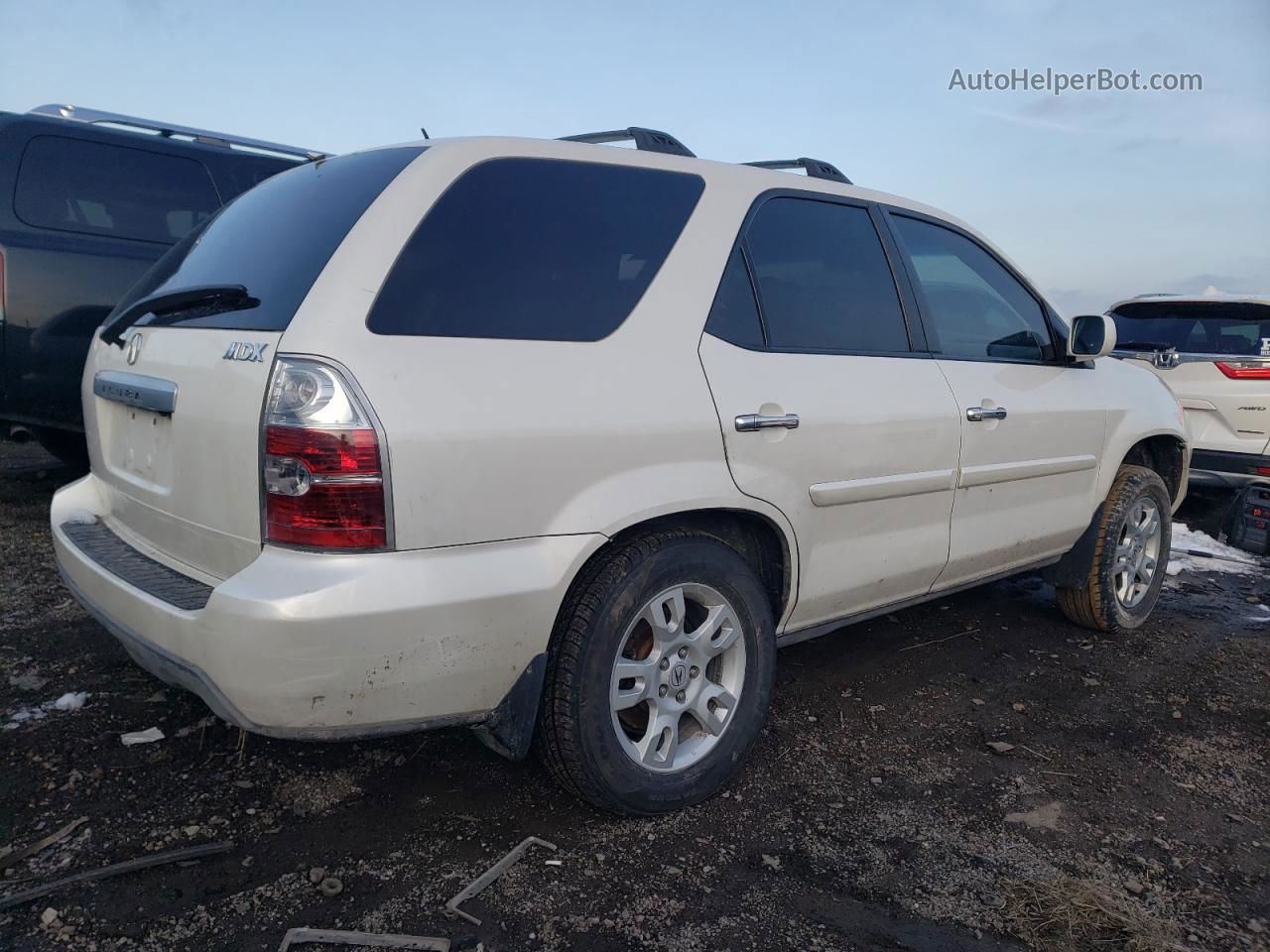 2005 Acura Mdx Touring White vin: 2HNYD18885H507197