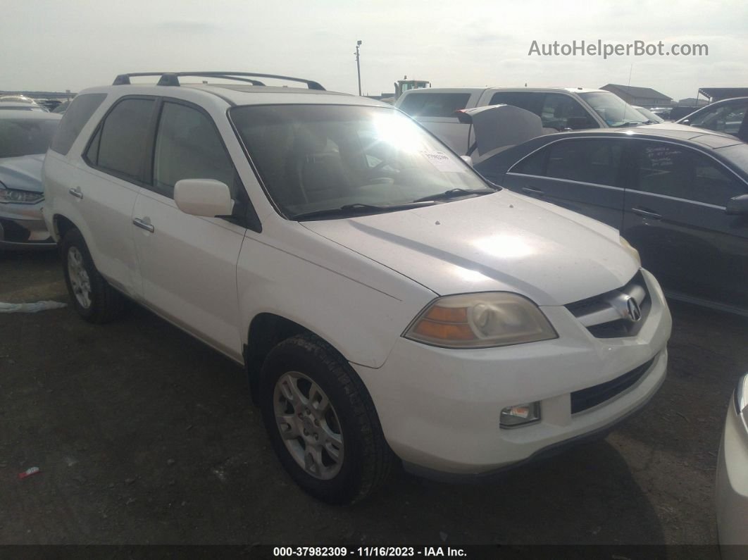 2005 Acura Mdx White vin: 2HNYD18885H545576