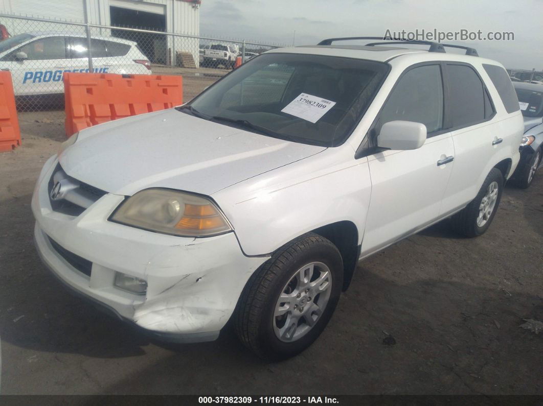 2005 Acura Mdx White vin: 2HNYD18885H545576