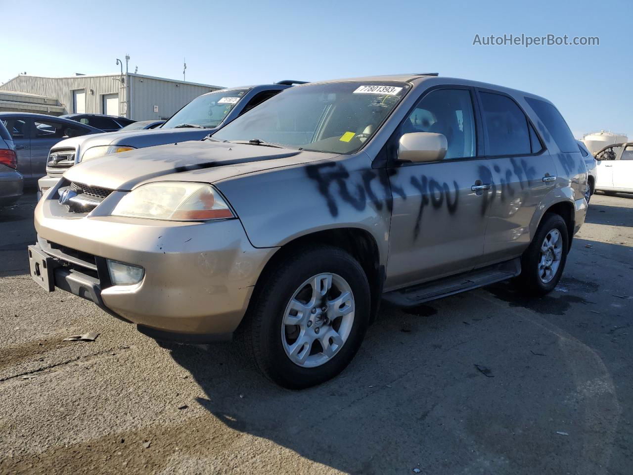 2002 Acura Mdx Touring Желто-коричневый vin: 2HNYD18892H530693