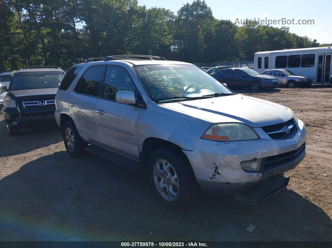 2002 Acura Mdx Touring Pkg Silver vin: 2HNYD18892H532654