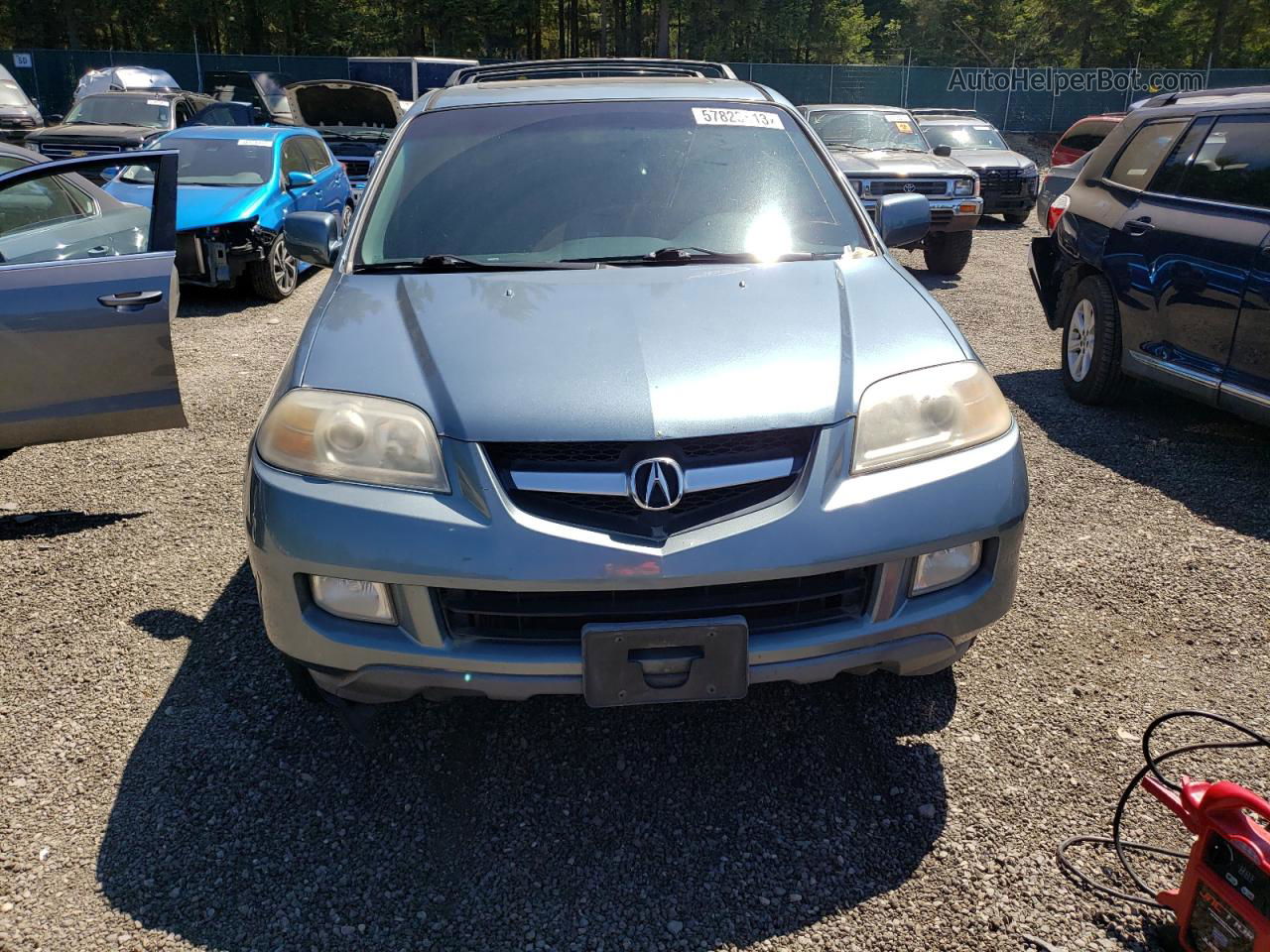 2005 Acura Mdx Touring Blue vin: 2HNYD18895H509072