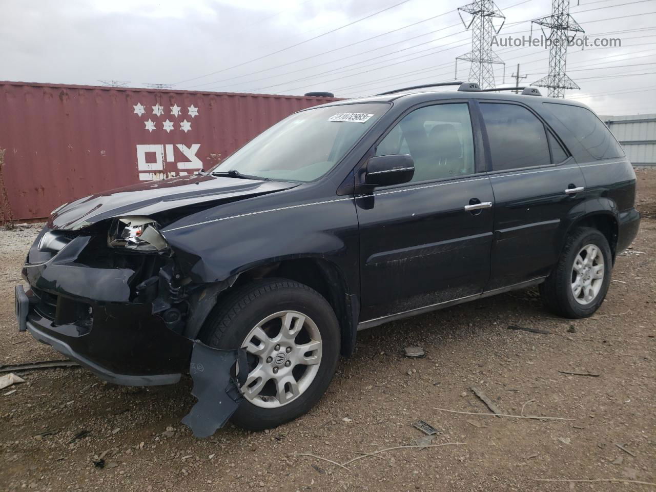 2005 Acura Mdx Touring Black vin: 2HNYD18895H522288