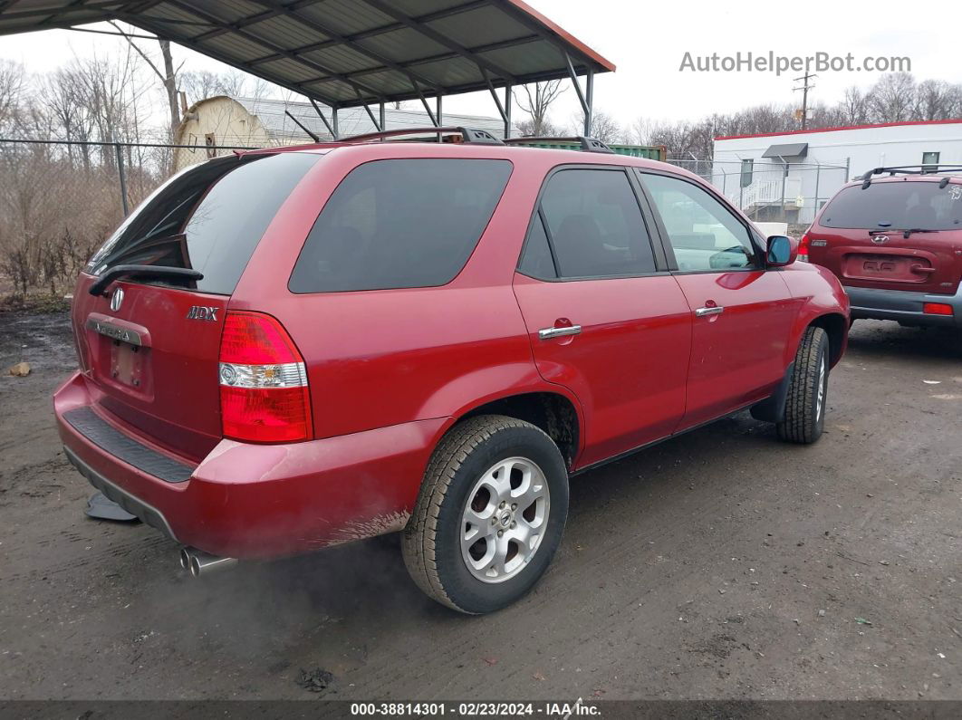 2002 Acura Mdx Touring Pkg Red vin: 2HNYD188X2H505866