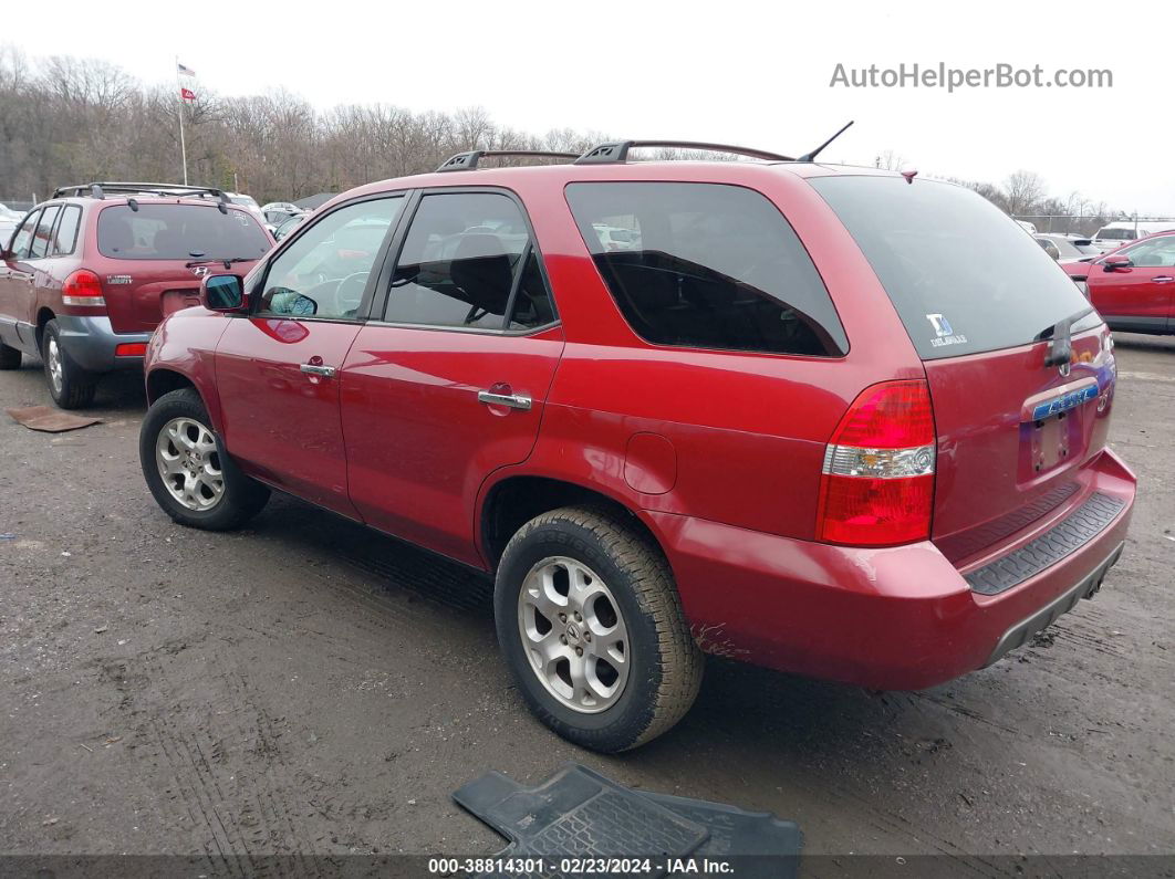 2002 Acura Mdx Touring Pkg Red vin: 2HNYD188X2H505866