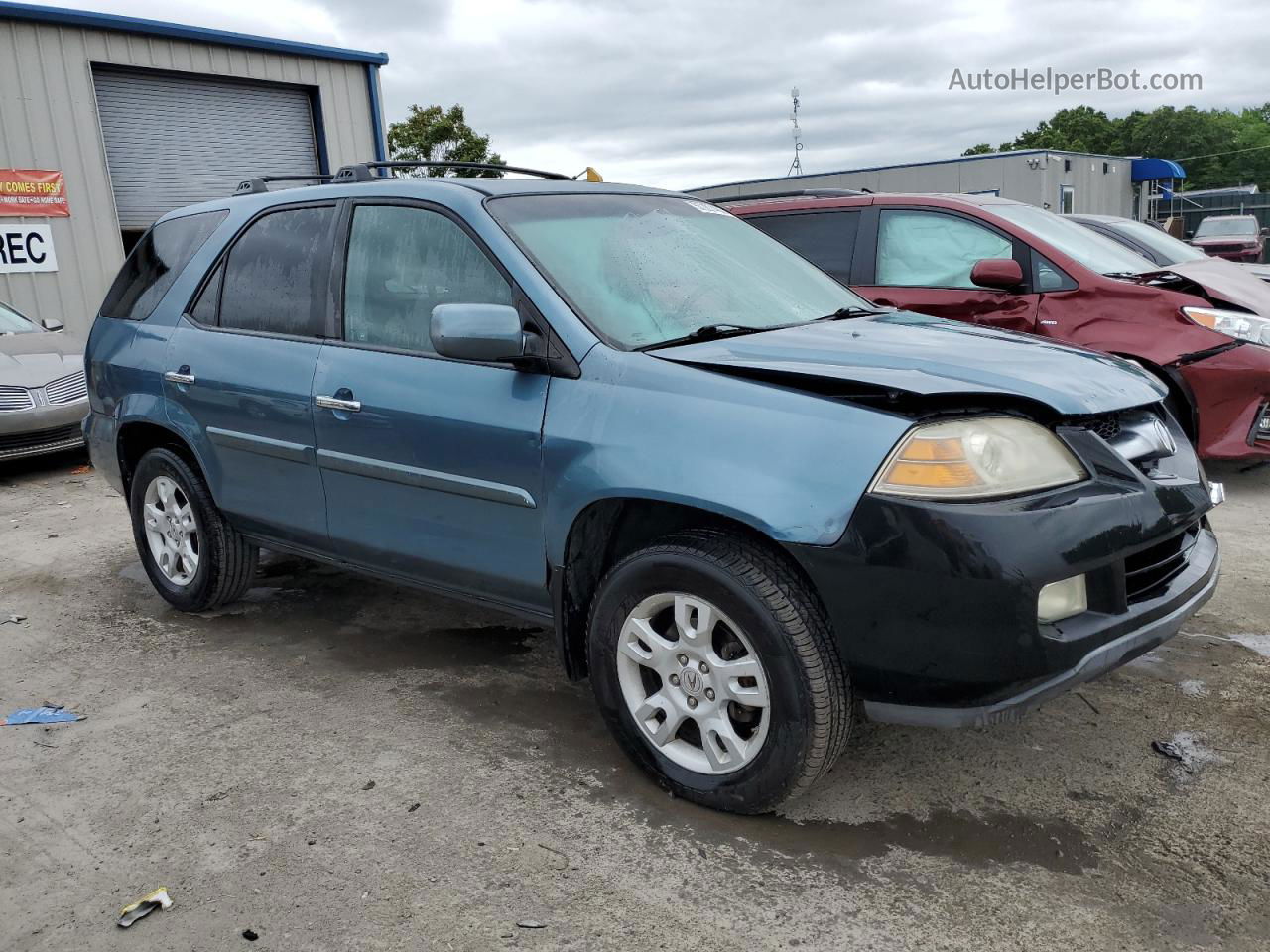 2005 Acura Mdx Touring Teal vin: 2HNYD188X5H504415