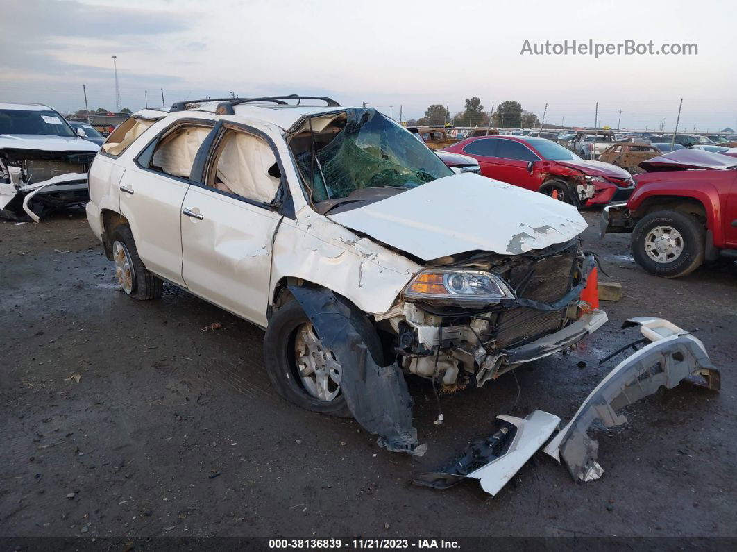 2005 Acura Mdx White vin: 2HNYD188X5H517567