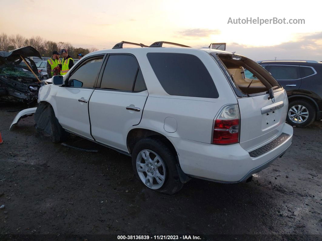 2005 Acura Mdx White vin: 2HNYD188X5H517567