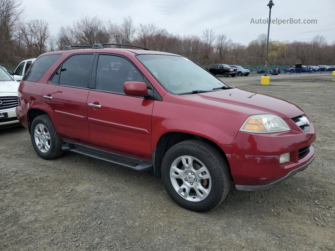 2005 Acura Mdx Touring Red vin: 2HNYD188X5H519481