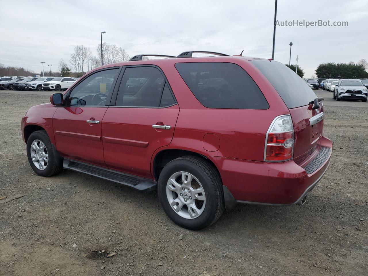 2005 Acura Mdx Touring Red vin: 2HNYD188X5H519481