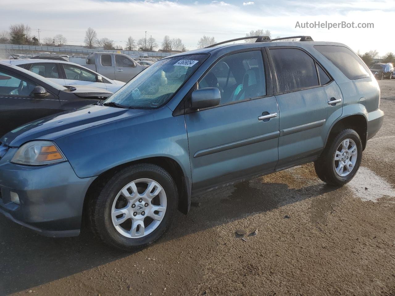 2005 Acura Mdx Touring Turquoise vin: 2HNYD18915H508197