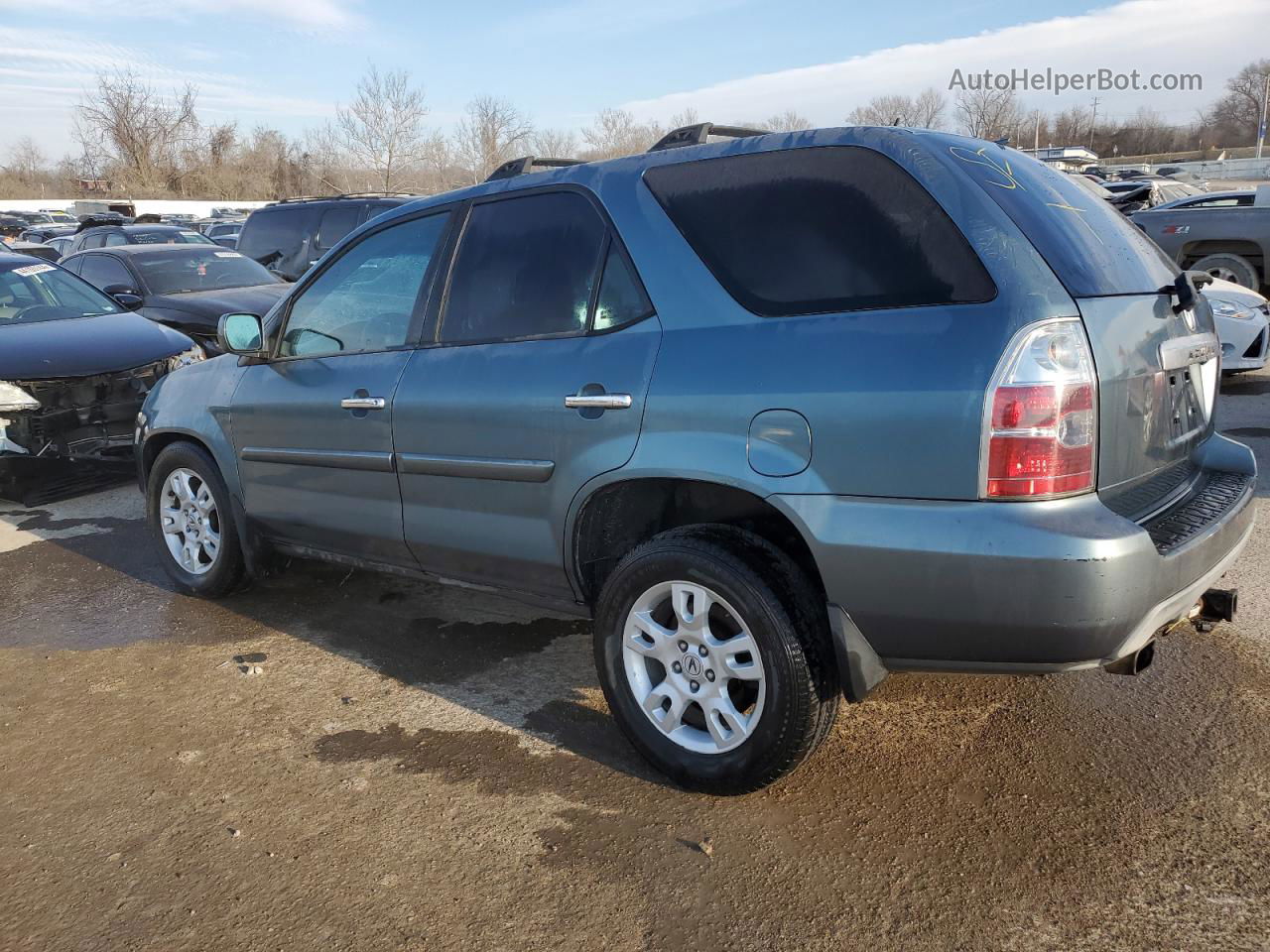 2005 Acura Mdx Touring Turquoise vin: 2HNYD18915H508197