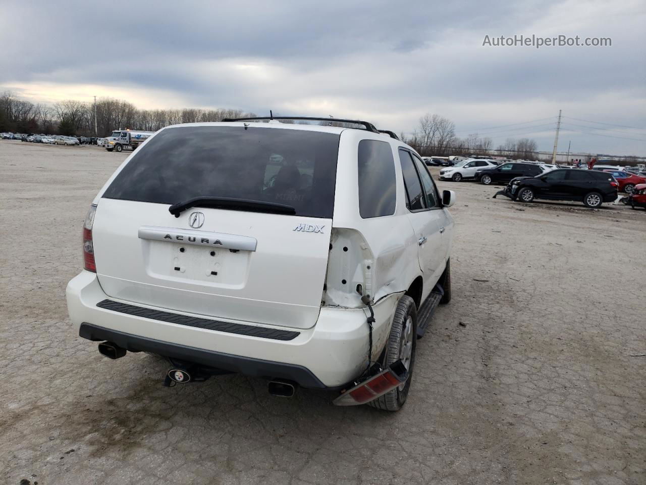 2005 Acura Mdx Touring White vin: 2HNYD18915H524559