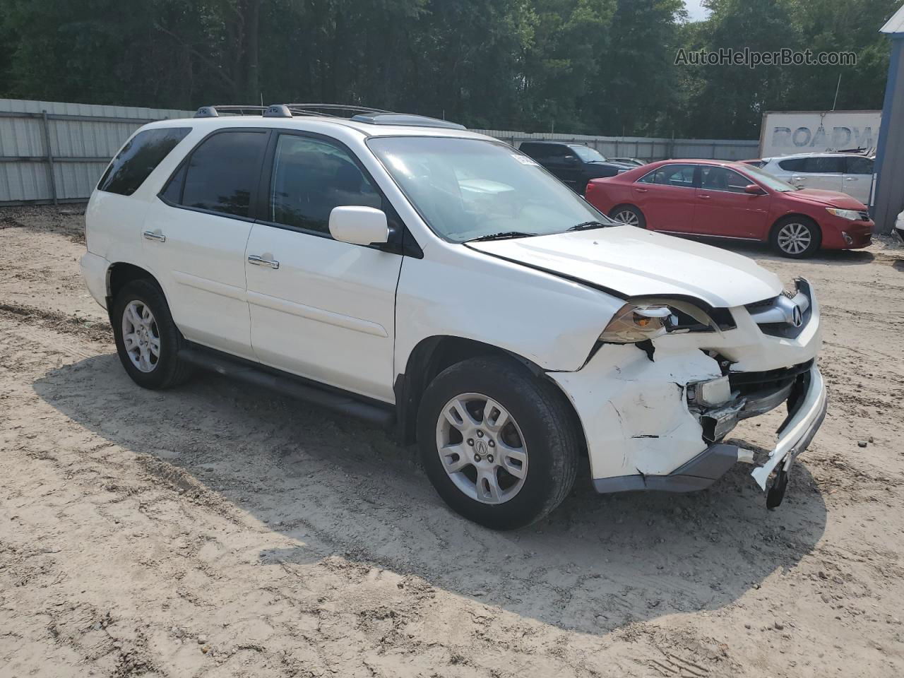 2005 Acura Mdx Touring White vin: 2HNYD18925H559529