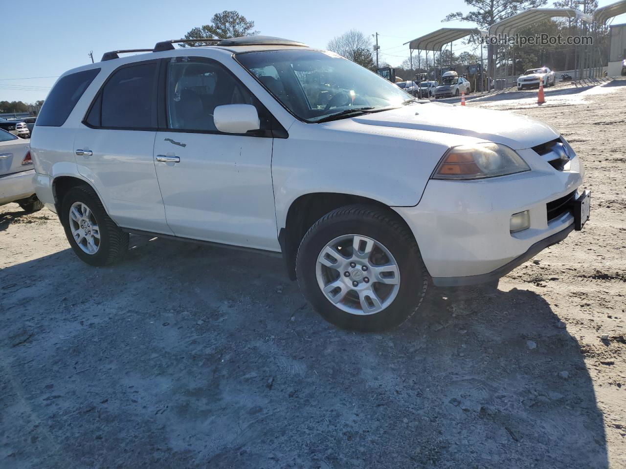 2005 Acura Mdx Touring White vin: 2HNYD18945H530663