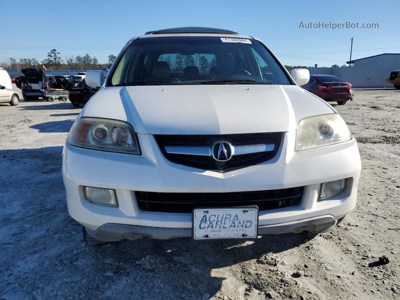 2005 Acura Mdx Touring White vin: 2HNYD18945H530663