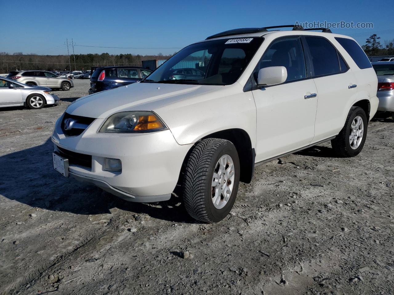 2005 Acura Mdx Touring White vin: 2HNYD18945H530663