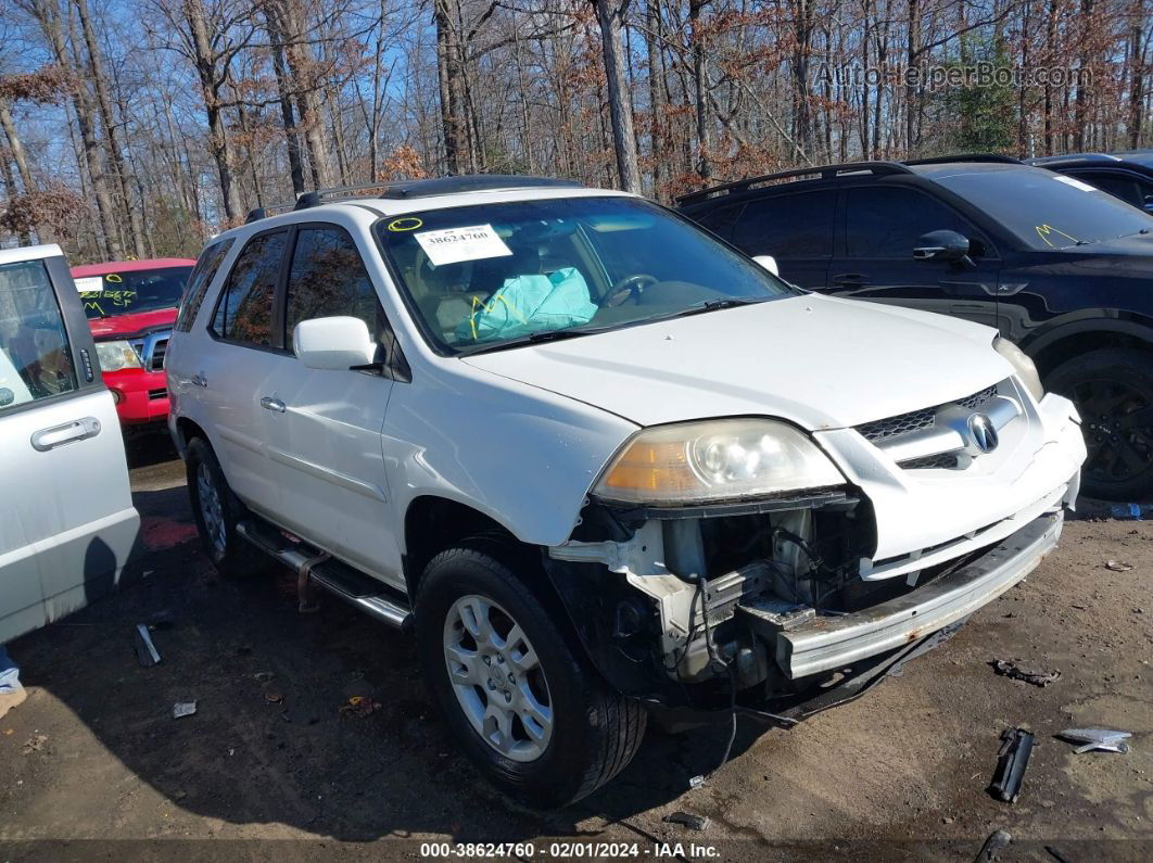 2005 Acura Mdx   Белый vin: 2HNYD18955H552042