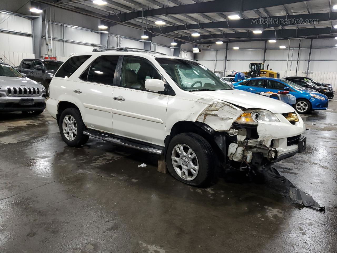 2005 Acura Mdx Touring White vin: 2HNYD18975H521018