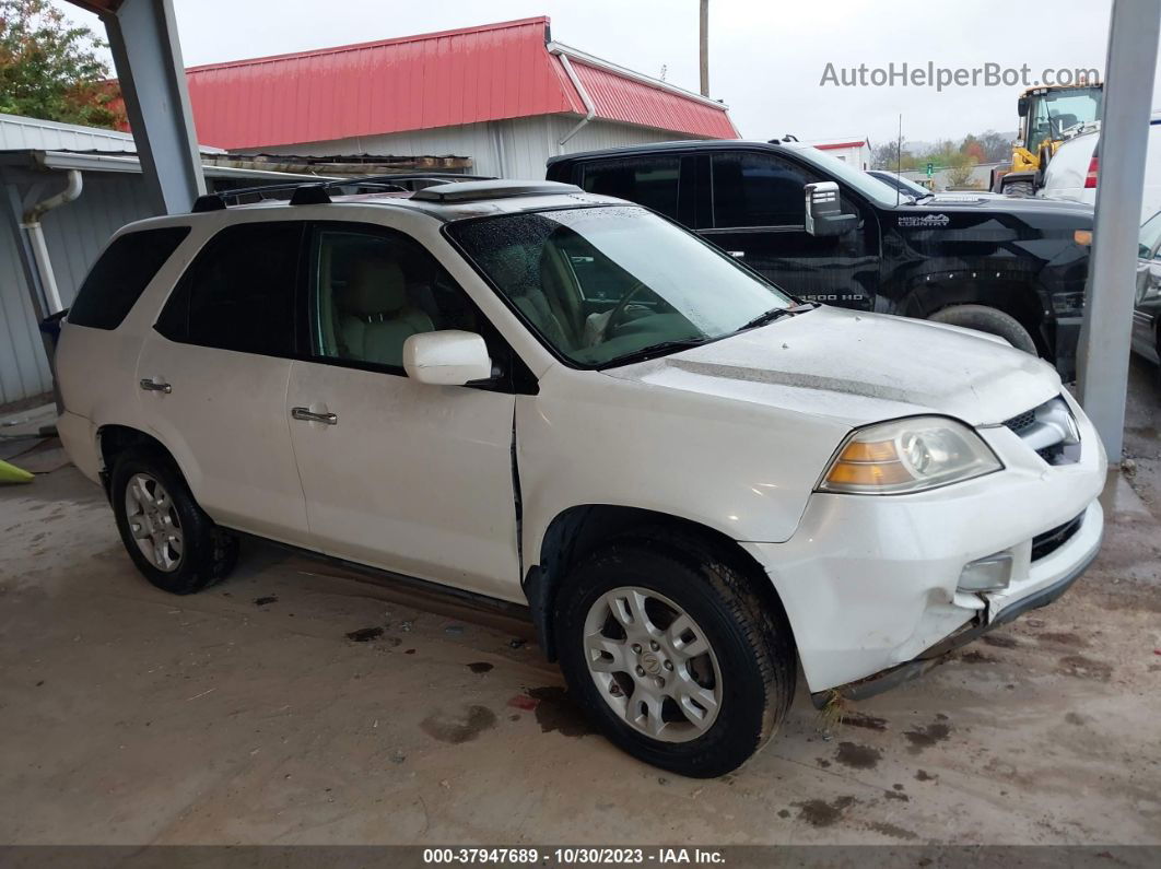 2005 Acura Mdx Touring White vin: 2HNYD18975H535873