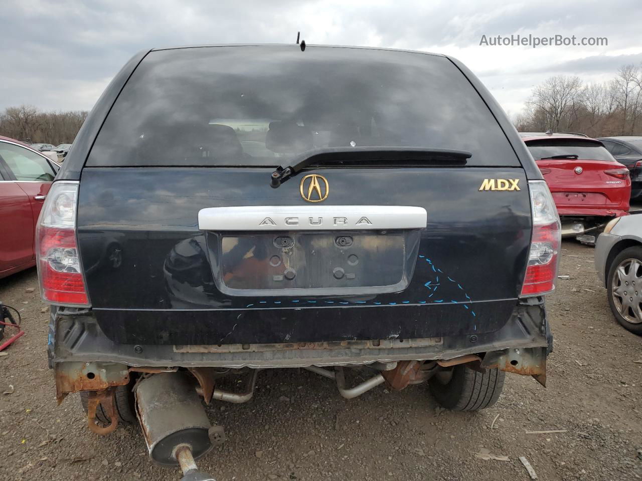 2005 Acura Mdx Touring Черный vin: 2HNYD18975H541866