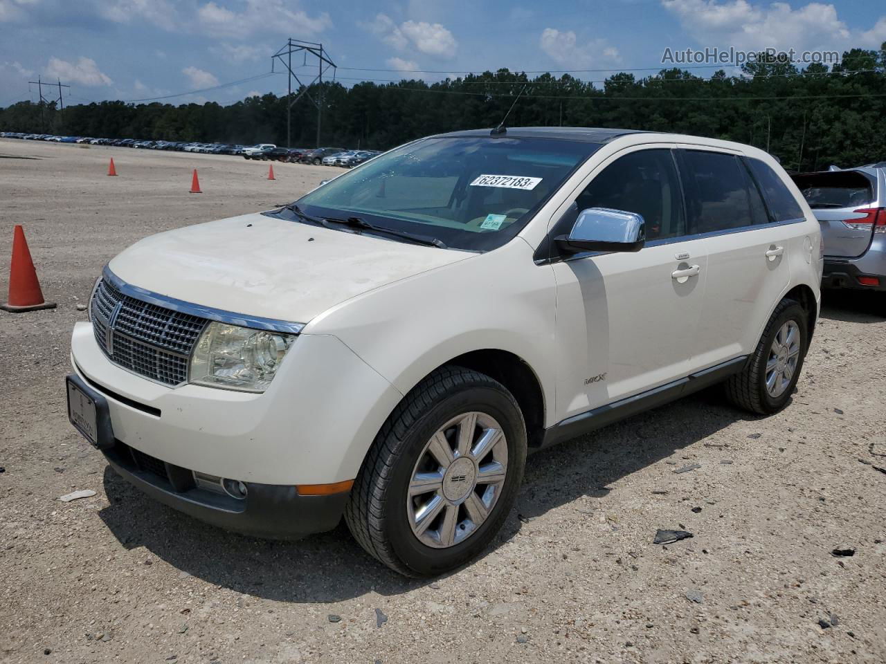 2007 Lincoln Mkx  White vin: 2LMDU68C17BJ30966