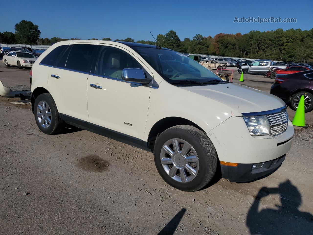 2007 Lincoln Mkx  White vin: 2LMDU68C27BJ20320