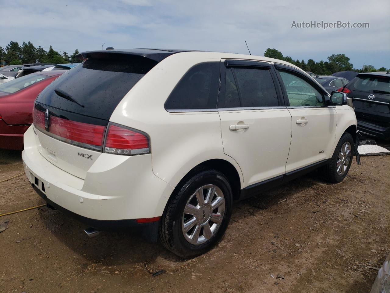 2007 Lincoln Mkx  White vin: 2LMDU68C37BJ02294