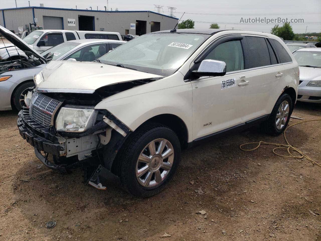 2007 Lincoln Mkx  White vin: 2LMDU68C37BJ02294