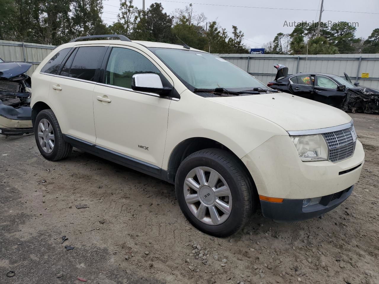 2007 Lincoln Mkx  White vin: 2LMDU68C57BJ14852