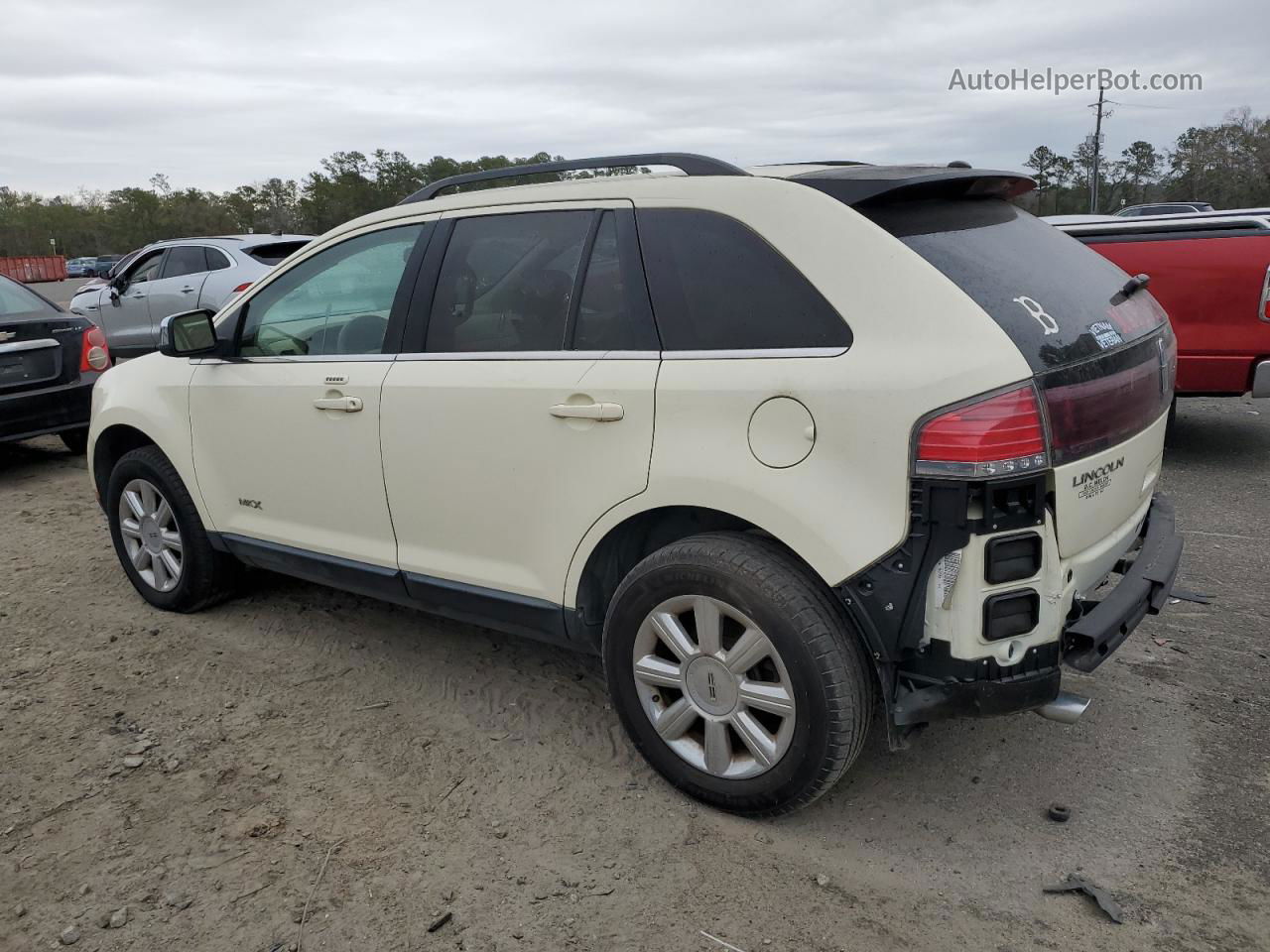 2007 Lincoln Mkx  White vin: 2LMDU68C57BJ14852