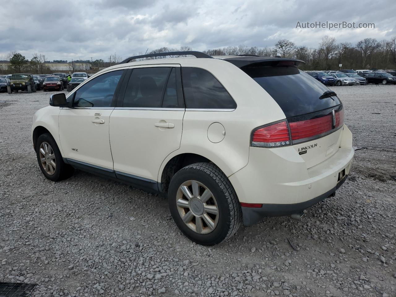 2007 Lincoln Mkx  White vin: 2LMDU68C77BJ29594